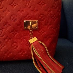 Red LV Tote Purse